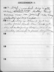 Diary Dec 1