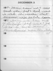 Diary Dec 3