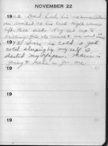 Diary Nov 22
