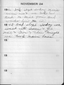 Diary Nov 24