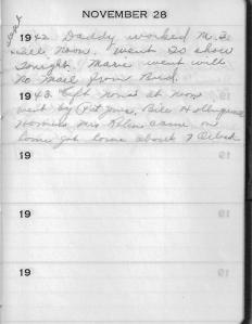 Diary Nov 28