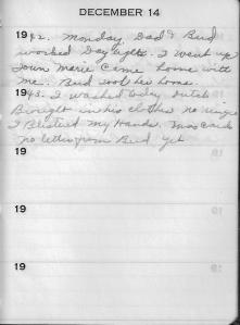 Diary Dec 14