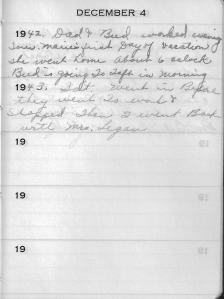 Diary Dec 4