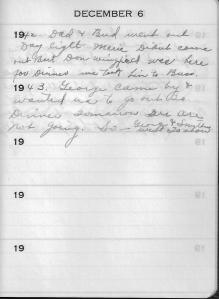 Diary Dec 6