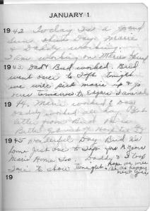 Diary Jan 1