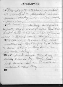 Diary Jan 12