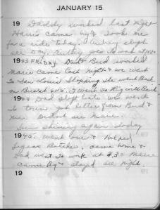 Diary Jan 15