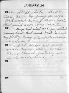 Diary Jan 24