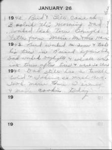 Diary Jan 26