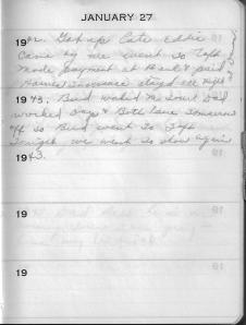 Diary Jan 27