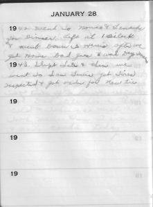 Diary Jan 28