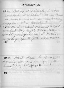 Diary Jan 29