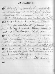 Diary Jan 6