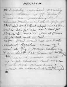 Diary Jan 9
