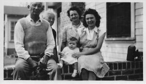 Cary Stevens with Gertrude, their daughter Joanna, my mother Sylvia Marie Tennant Stevens and sister, Barbara Marie Stevens.